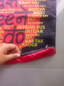 Unique &#39;Mujhe Jeene Do&#39; Pillow Cover