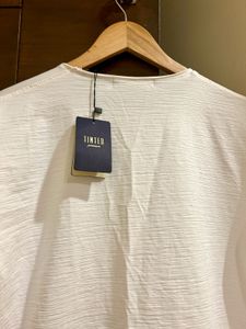 Unisex White Long Sleeve T-Shirt Brand New
