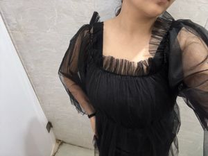 Ruffle top with some sheer net