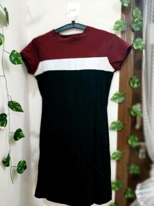 Color Block Tshirt Dress