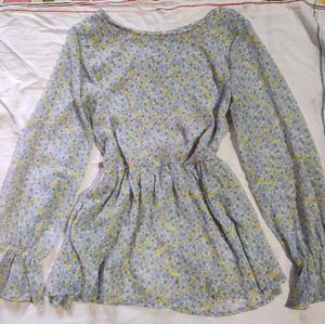 Aesthetic Cottagecore Flowy Top