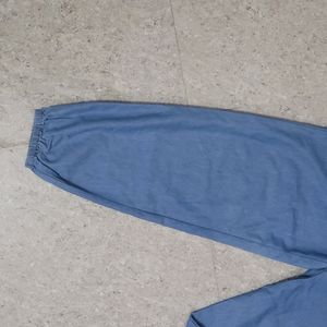 Blue Baggy Korean Pants
