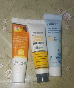 3 Trending Samples/Minis Of  Sunscreens, Combo