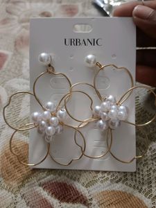 URGENT SELLING. White Gold Earrings from Urbanic.