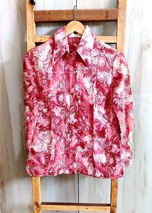 Printed Shirt Minor Stain Back Side Size-32-34