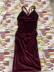 Maroon Dress