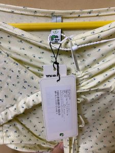 Cream Floral Tie Up Top