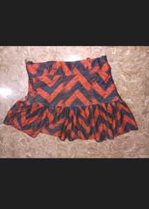 Chevron Mini Skirt