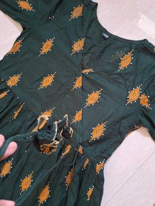 Green Anarkali set🌻