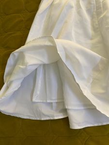 White Puff Sleeve Cute Mini Dress Size Xs