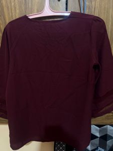Burgundy Blouse