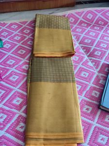 GOLD AND YELLOW MIXED COLOUR SAREE