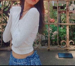 Paisley Print Midi Skirt &amp; White Solid Long Sleeve