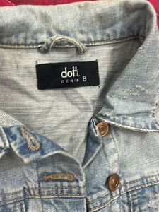 Vintage Washed Blue Denim Vest