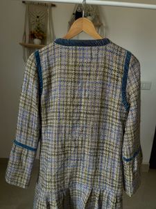 CHANEL Woven Tweed Jacket Shift Dress