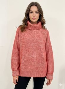 Turtleneck Red Sweater
