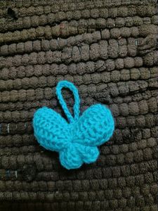 Chrochet Keychain Of Buterfly