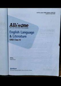 Class 10th English Core Book All In One