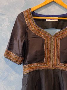 Embroidered Black Tunic