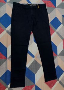Louis Philippe Navy Blue Formal Pants