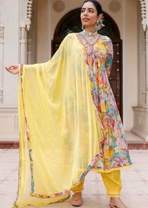 Beautiful Rayon Article Aliya Cut Suit Sale