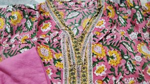 Stand Collar Style Kurta With Salwar