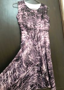 Animal Print Georgette Dress