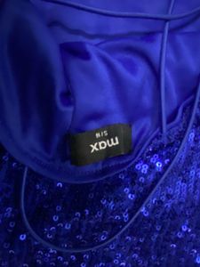 Sparkling Blue Sequin Bodycon Dress