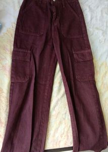 Coffee brown cargo pants