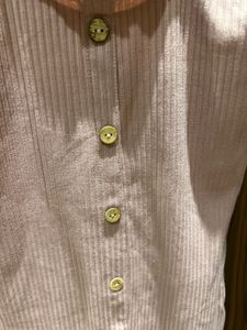 Blush Button-Down Ribbed Mini Dress
