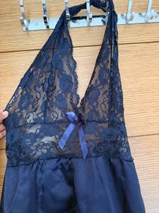 set of 2 Black &amp; blue Lingerie