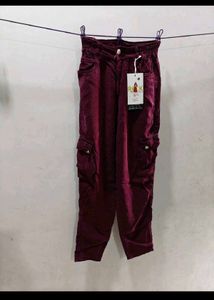 Maroon Cargo Pants