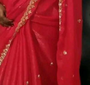 Elegant Red Saree