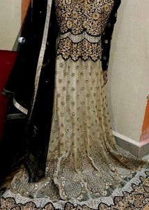 Golden And Black Gorgeous Wedding Frock