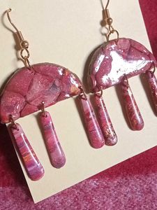 Pink Dangle Earrings