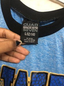 Quad Seven Blue T Shirt