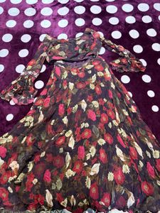 Floral Print Maxi Dress