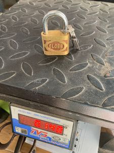 🆕Globe Brass Lock With 3 Keys ( 1.5inch - 140gms)