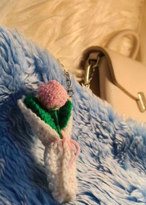Crochet Tulip Bouquet Charm
