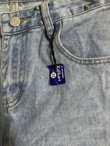 High Waisted Light Blue Baggy Jeans