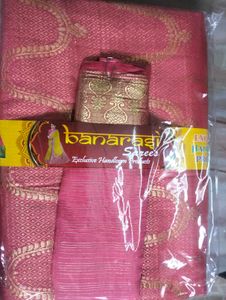 Banaras Brand New Any One Saree 350
