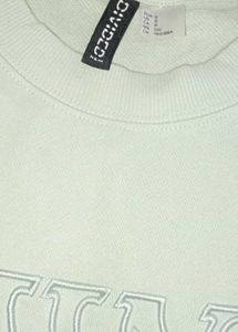 h&amp;m Embroided Mint Green/Shine Sweatshirt