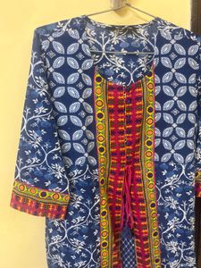Blue Printed Kurta