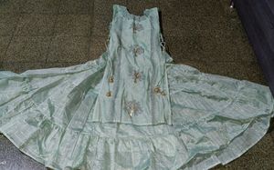 Mint Green Tree Print Gown