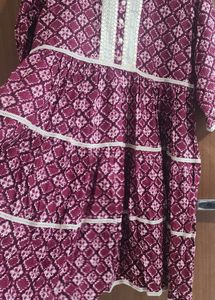 Fit And Flare Tire Dress Kurti