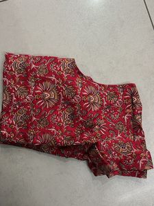 Blue Floral saree with blouse