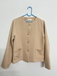 Beige Elegant Coat
