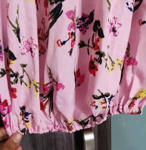 Pink Off Shoulder Top