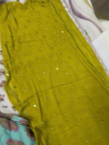 Lime Green Embroidered Salwar Kameez