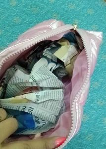 Pink Quilted Makeup/Cosmetic Bag